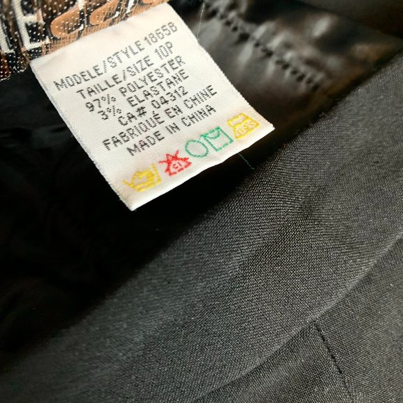 2/$20 - VINTAGE 90s-Y2K High Rise Black Dress Pants - Picture 5 of 5